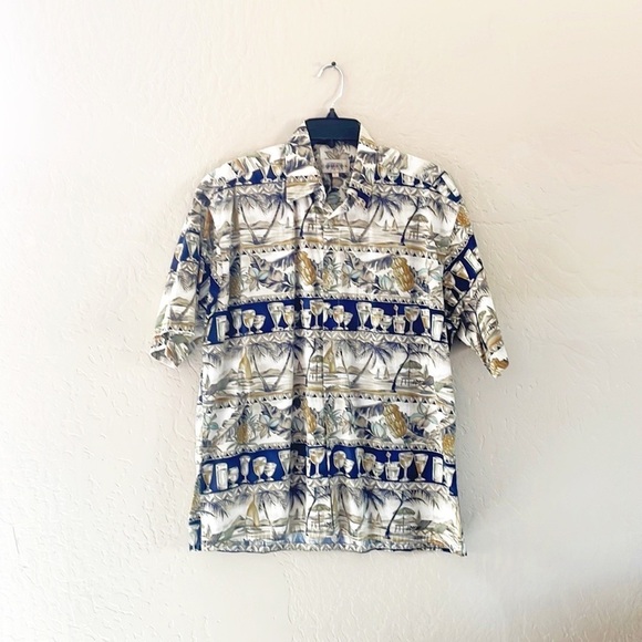 Campia Moda‎ Button Up Tropical Island Shirt - Picture 1 of 9